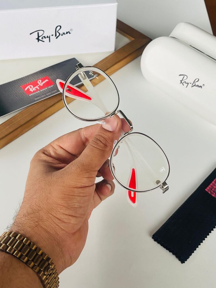 RayBan Unisex Sunglasses Transparent - Image 6