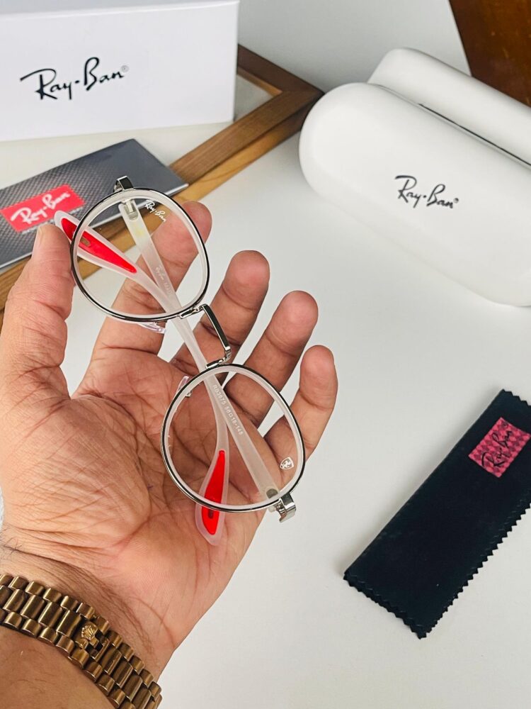 RayBan Unisex Sunglasses Transparent - Image 8